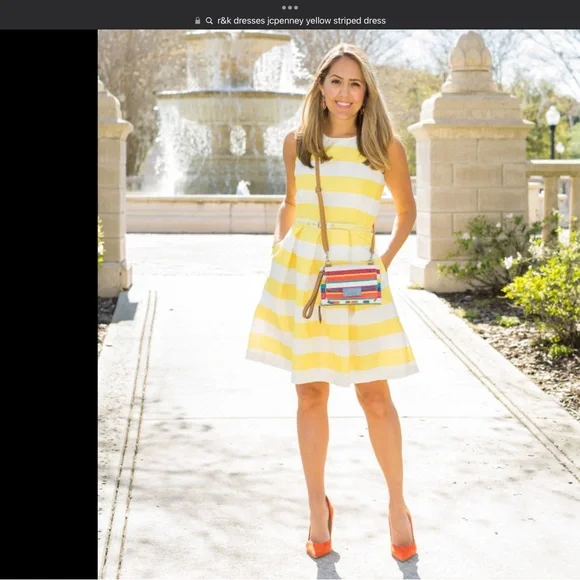 R&K Dresses | R&K Striped Yellow Dress Size 6 | Color: White/Yellow | Size: 6 | Pm-01672672's Closet R&K Dresses | R&K Striped Yellow Dress Size 6 | Color: White/Yellow | Size: 6 | Pm-01672672's Closet